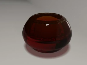 colored glass vase 2 - realistic 3D Model