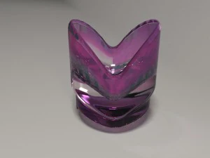 colored glass vase 3 - realistic 3D Model