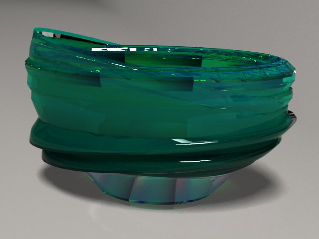 colored glass vase 4 - realistic 3D Model .c4d .max .obj .3ds .fbx .stl .blend 