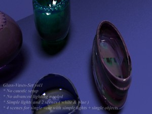 glass vases set vol1 full package Modèle 3D