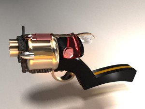 fantasy pistol 3D Model