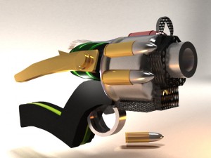 fantasy pistol 3D Model