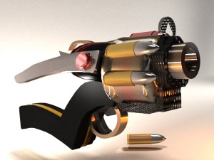 fantasy pistol 3D Model