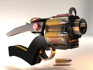 fantasy pistol 3D Model