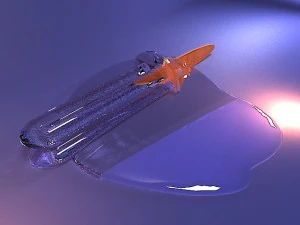 melted bulb ice-cream 3D Model