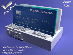 credit card holder 3D Print Model