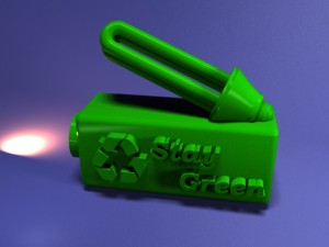 green energy bulb - stay green Modelo de impresión 3D