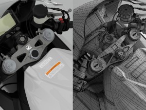 honda cbr 1000 rr 2016 3D 模型