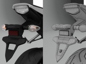 honda cbr 1000 rr 2016 3D 模型