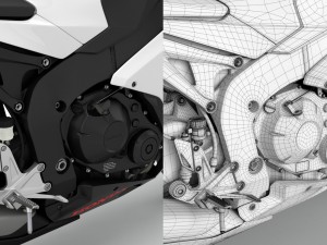 honda cbr 1000 rr 2016 3D 模型