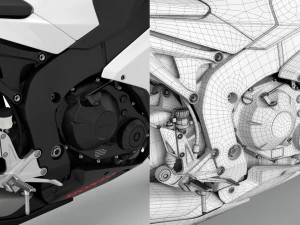 honda cbr 1000 rr 2016 3D Model