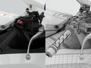honda cbr 1000 rr 2016 3D 模型