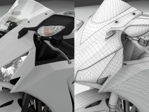 honda cbr 1000 rr 2016 3D 模型