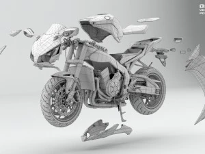 honda cbr 1000 rr 2016 3D Model