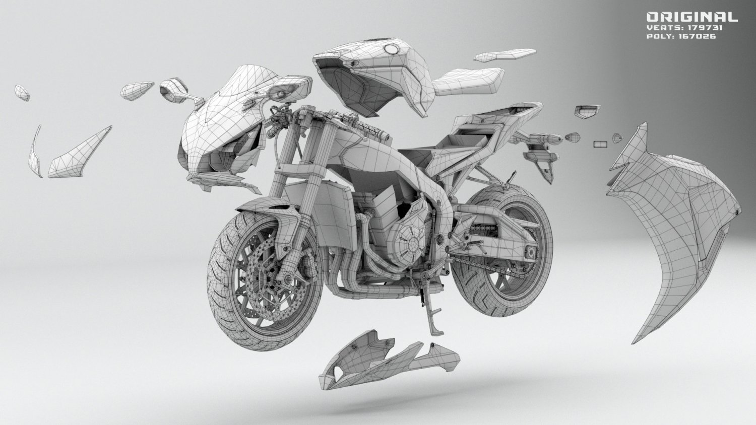 Honda Cbr 1000 Rr 16 3d Model In Motorcycle 3dexport