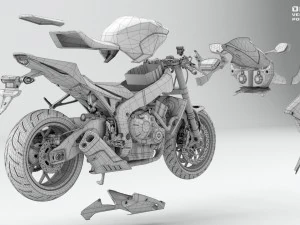 honda cbr 1000 rr 2016 3D Model