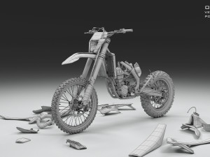 ktm exc 450-500 2018 3D-Modell