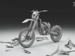 ktm exc 450-500 2018 3D Model