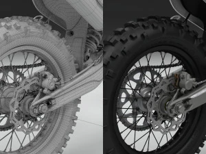 ktm exc 450-500 2018 3D Model