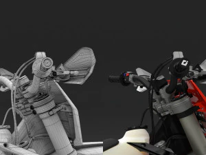 ktm exc 450-500 2018 3D Model