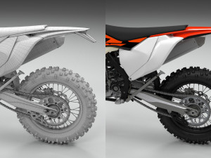 ktm exc 450-500 2018 3D-Modell