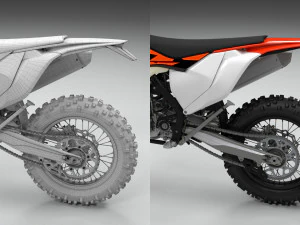 ktm exc 450-500 2018 3D Model