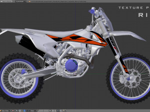 ktm exc 450-500 2018 3D-Modell