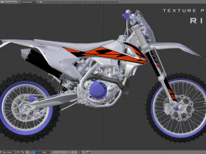 ktm exc 450-500 2018 3D Model