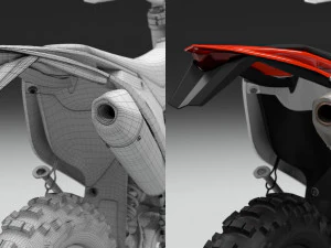 ktm exc 450-500 2018 3D Model