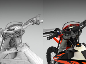 ktm exc 450-500 2018 3D-Modell
