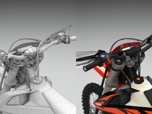 ktm exc 450-500 2018 3D Model