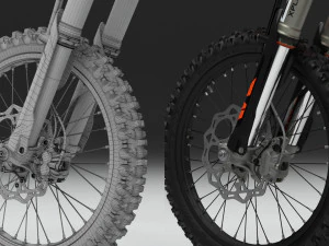 ktm exc 450-500 2018 3D Model