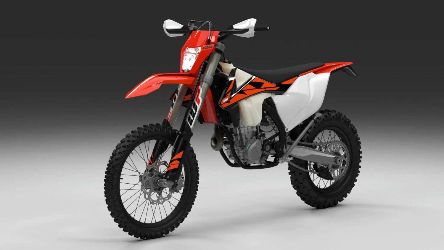 ktm exc 450-500 2018 3D Model .c4d .max .obj .3ds .fbx .stl .blend 