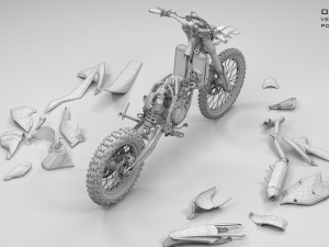 ktm exc 450-500 2018 3D-Modell