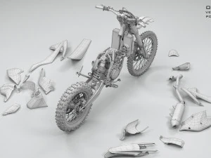 ktm exc 450-500 2018 3D Model