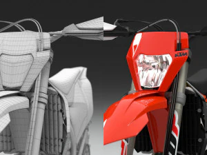 ktm exc 450-500 2018 3D Model