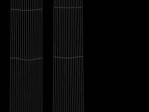 wire and wood modern chair 3D Model