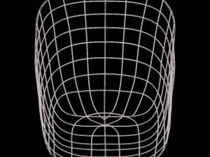 wire and wood modern chair 3D Model