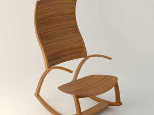 reed hansuld rocking chair 3D Model