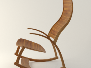 reed hansuld rocking chair 3D मॉडल