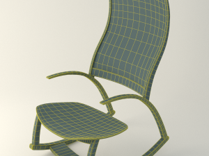 reed hansuld rocking chair 3D मॉडल
