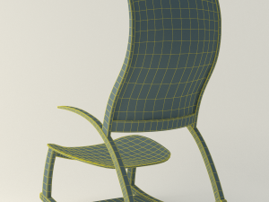reed hansuld rocking chair 3D मॉडल
