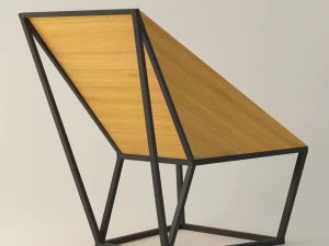 alberto vitelio contemporary chair 3D Model