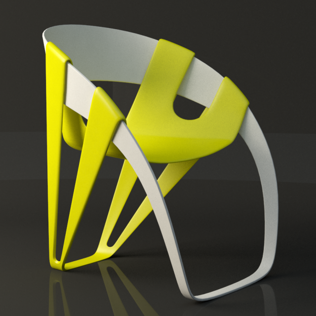 dry leaf modern chair Model 3D .c4d .max .obj .3ds .fbx .stl .blend 
