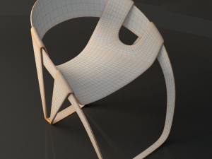 dry leaf modern chair Model 3D