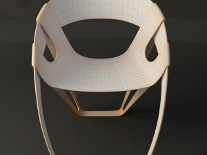 dry leaf modern chair Model 3D