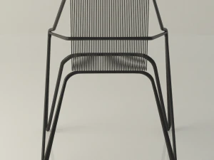 lattice iron frame chair 3D Model