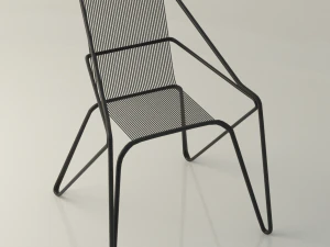 lattice iron frame chair 3D Model