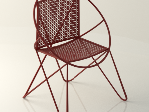 vintage mid century chair 3Dモデル