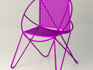 vintage mid century chair Model 3D